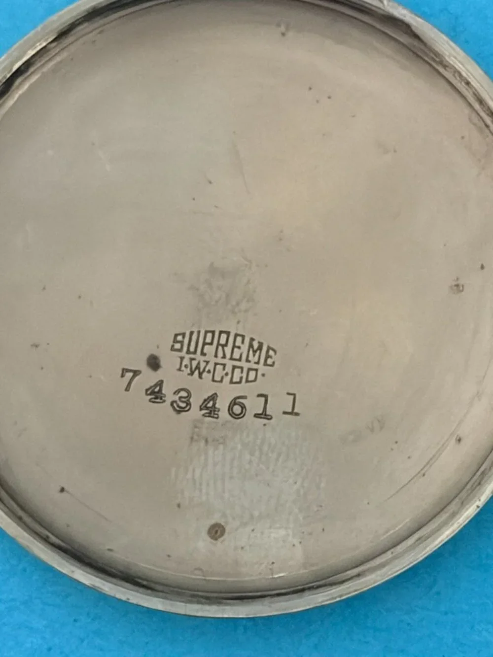 1927 Elgin Pocket Watch 303 Model 3 class 114 12s 7kj supreme case 4 parts or re